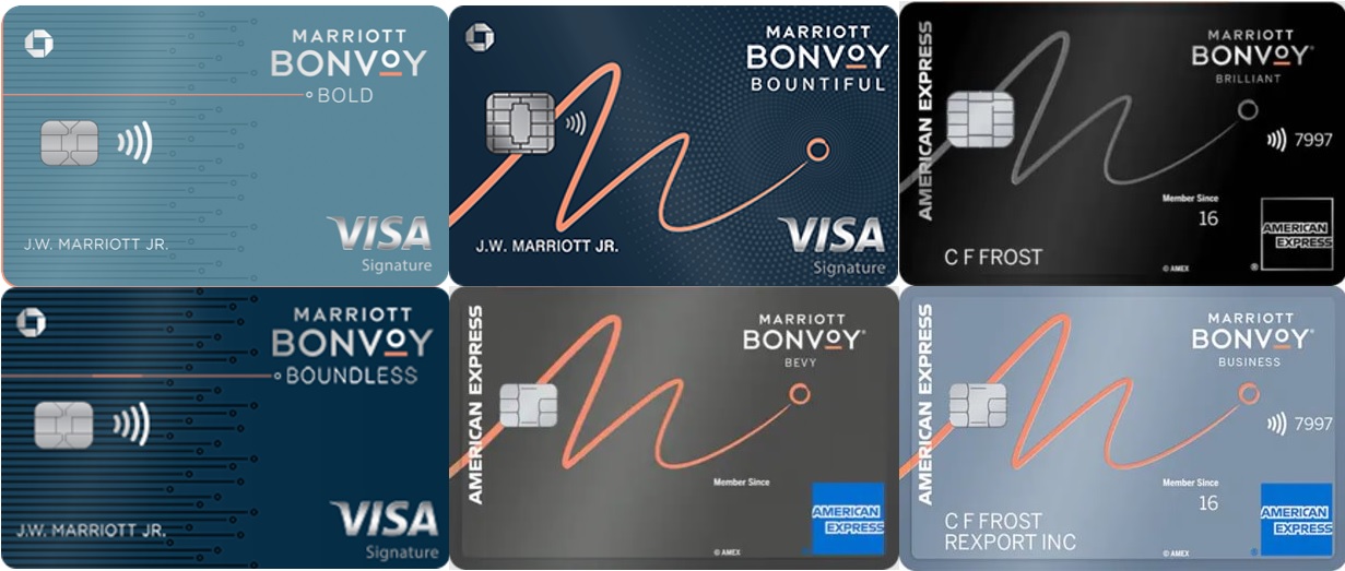 マリオットクレジットカード６種類