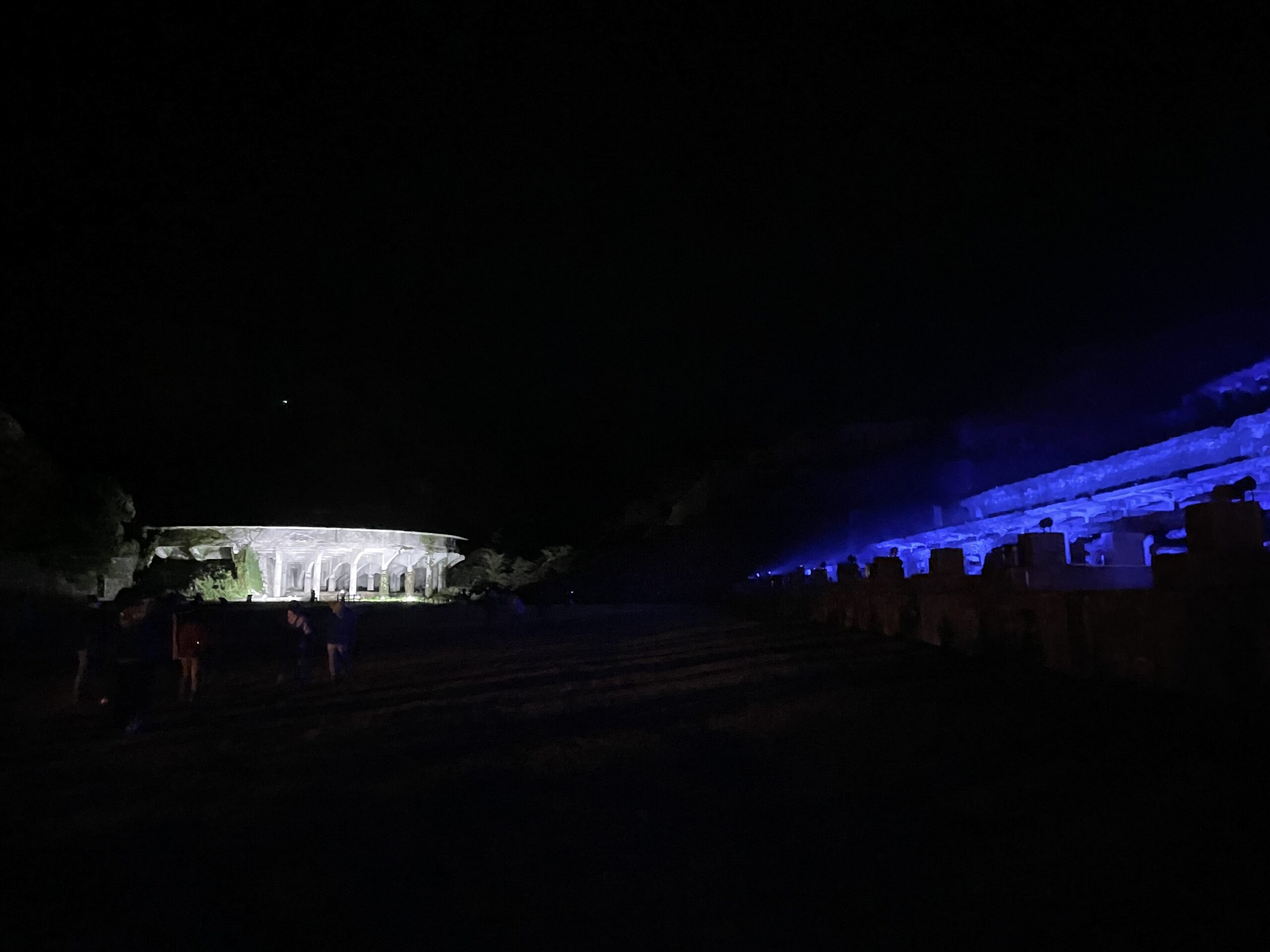 北沢浮遊選鉱場跡ライトアップ