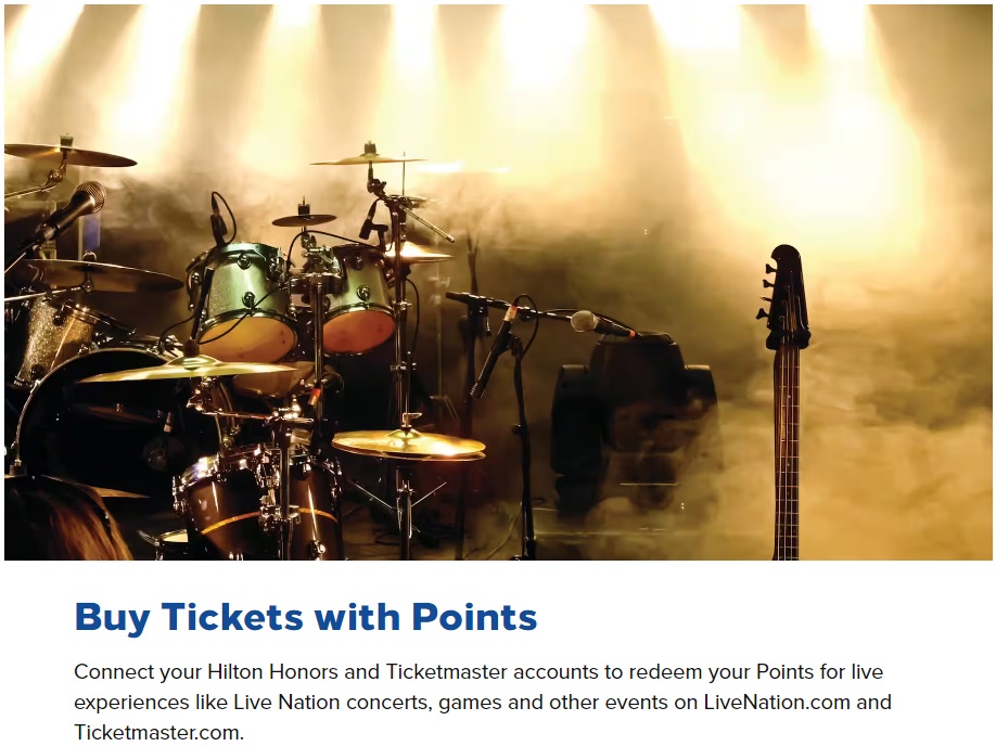 buy tickets with hilton points