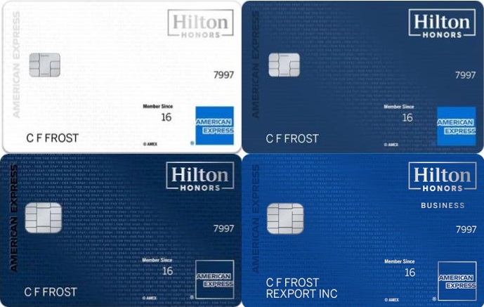 【アメリカ】AMEXヒルトンクレジットカードを徹底比較