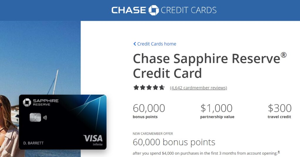 Chase Sapphire Reserve Credit Card