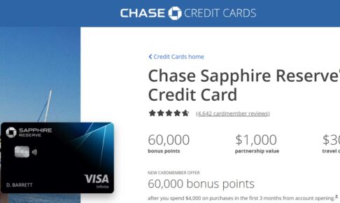 Chase Sapphire Reserve Credit Card