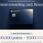Chase Sapphire Reserve Credit Card10万ポイントオファー