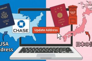 アメリカChase銀行口座を日本の住所に変更