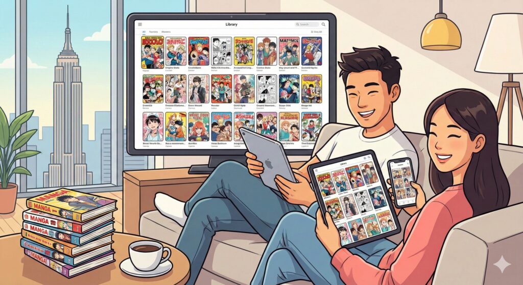 アメリカでもマンガ読み放題