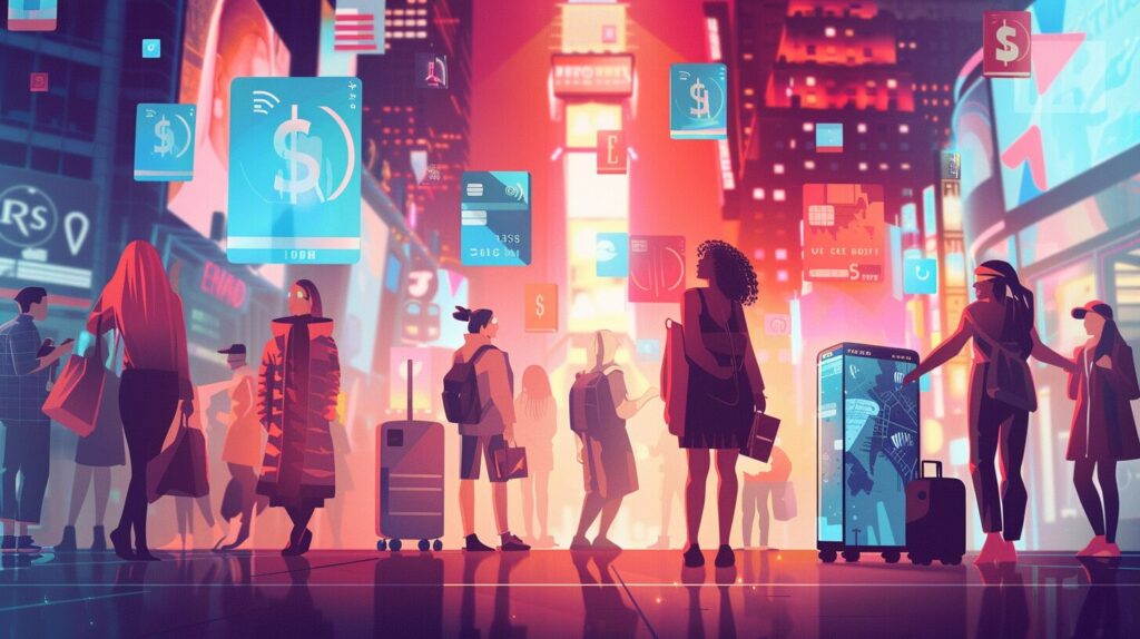 アメリカのクレジットカードイメージ