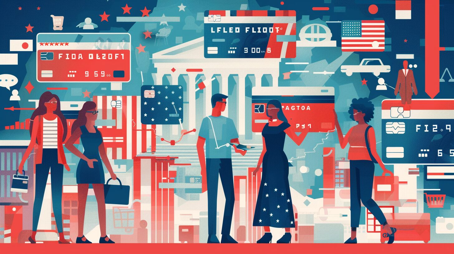 アメリカのクレジットカードイメージ