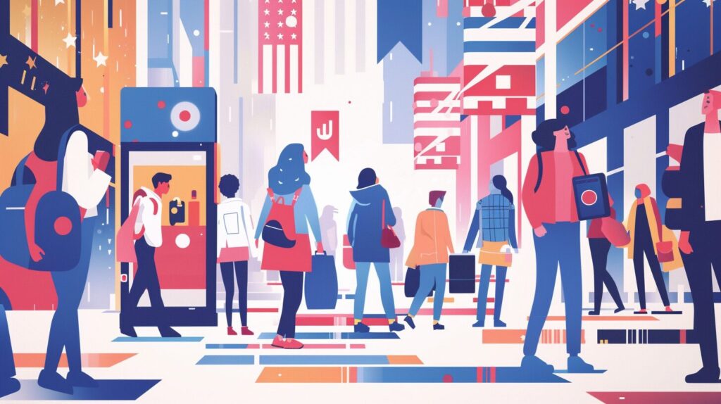 アメリカのクレジットカードイメージ