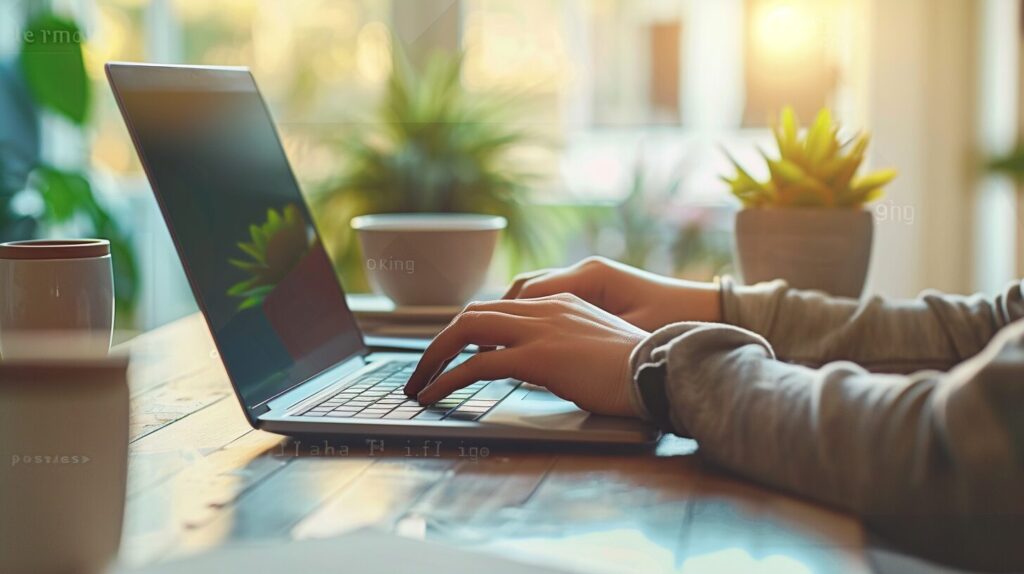 デスクとパソコン