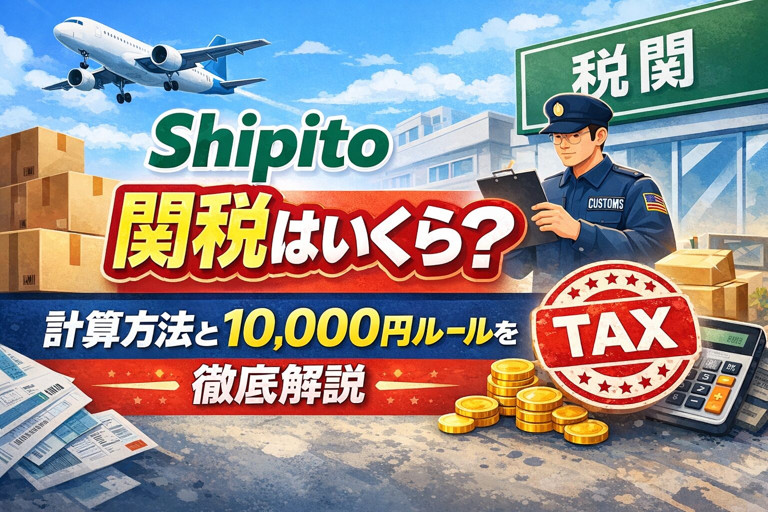 Shipito 関税はいくら？計算方法と10,000円ルールを徹底解説【2026年最新】 | ダラス駐在員のガンガンいこうぜ