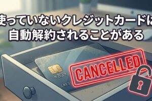 使っていないクレジットカードは自動解約されることがある