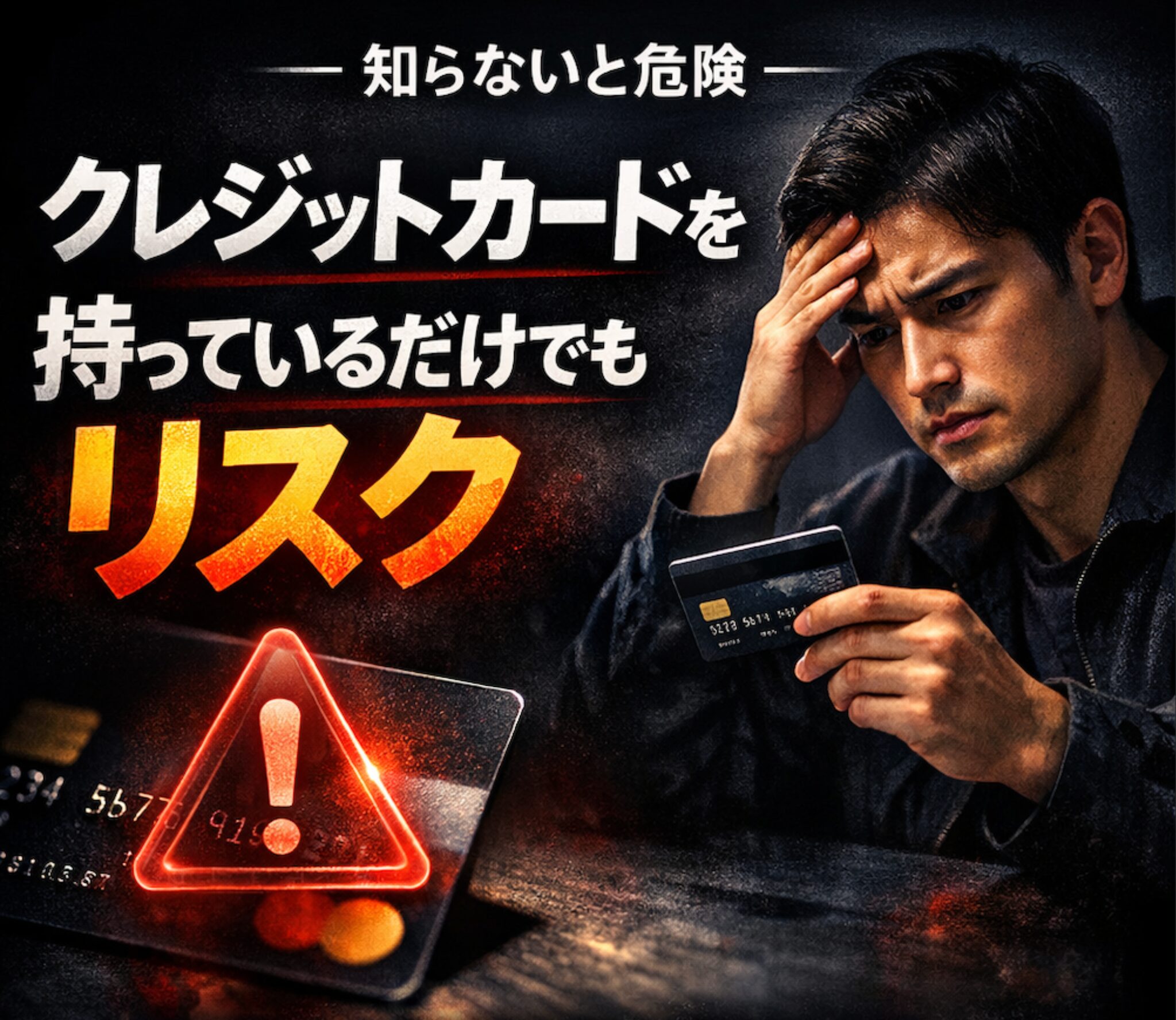 クレジットカードを持っているだけでもリスク