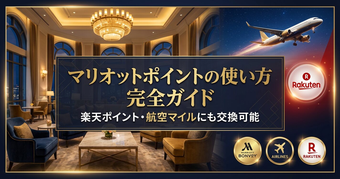 マリオットポイントの使い方（楽天やエアラインマイルにも交換可能）