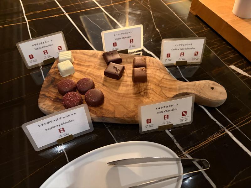 リッツカールトン福岡 クラブラウンジ チョコレートコーナー