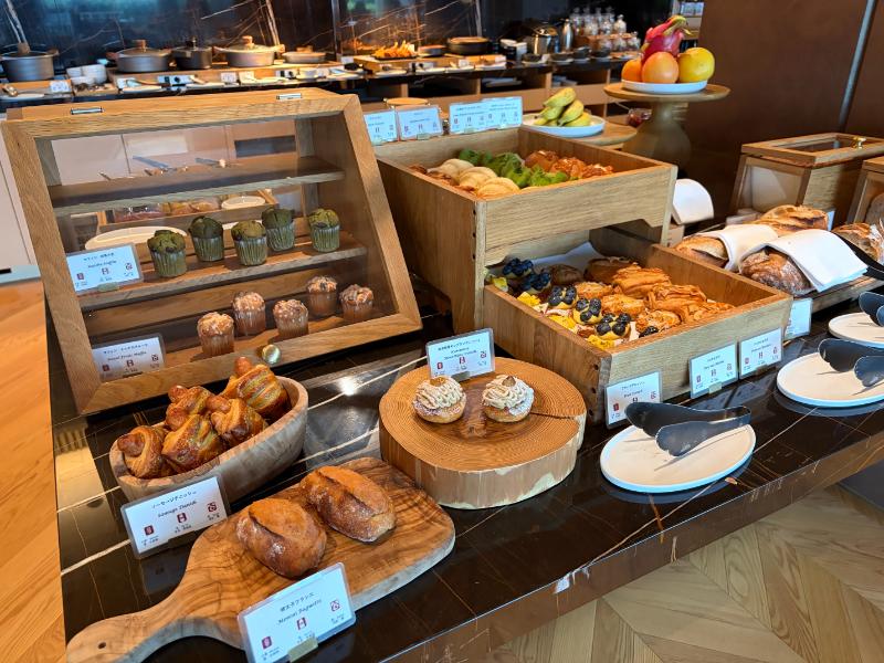 リッツカールトン福岡 朝食ビュッフェ パン・ペストリーコーナー