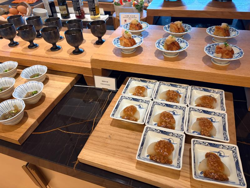 リッツカールトン福岡 朝食ビュッフェ 和食コーナー