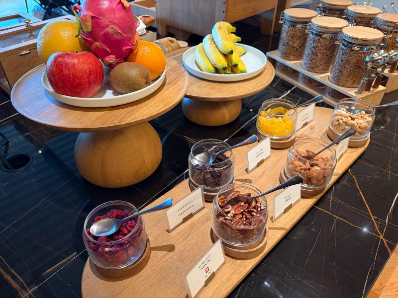 リッツカールトン福岡 朝食ビュッフェ フルーツナッツコーナー