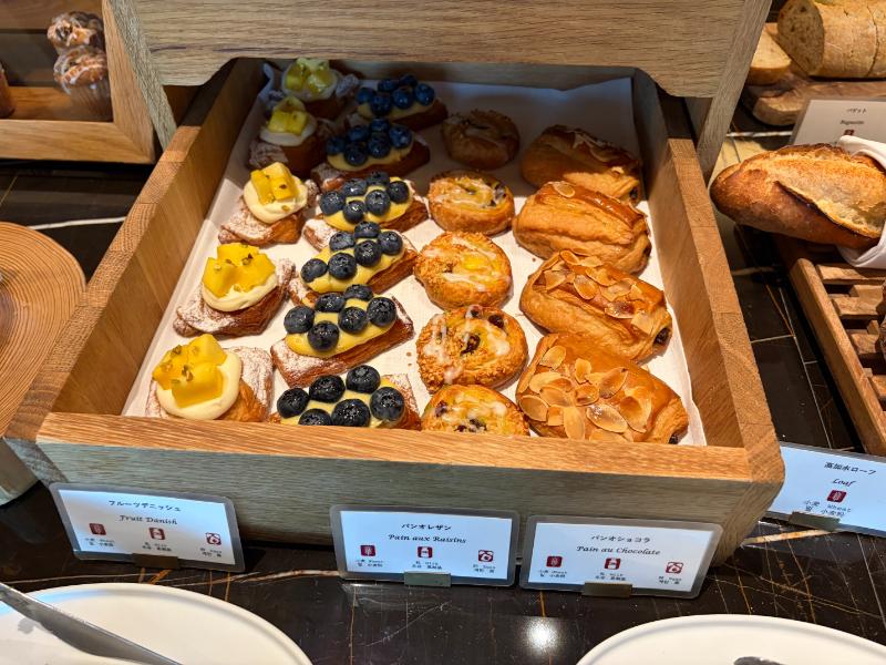 リッツカールトン福岡 朝食ビュッフェ デニッシュコーナー