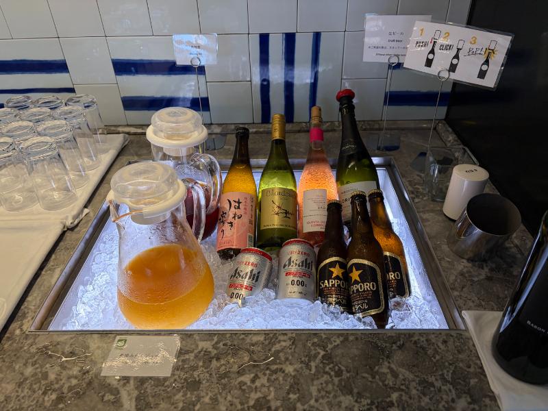 ヒルトン長崎 エグゼクティブラウンジ ドリンクコーナー